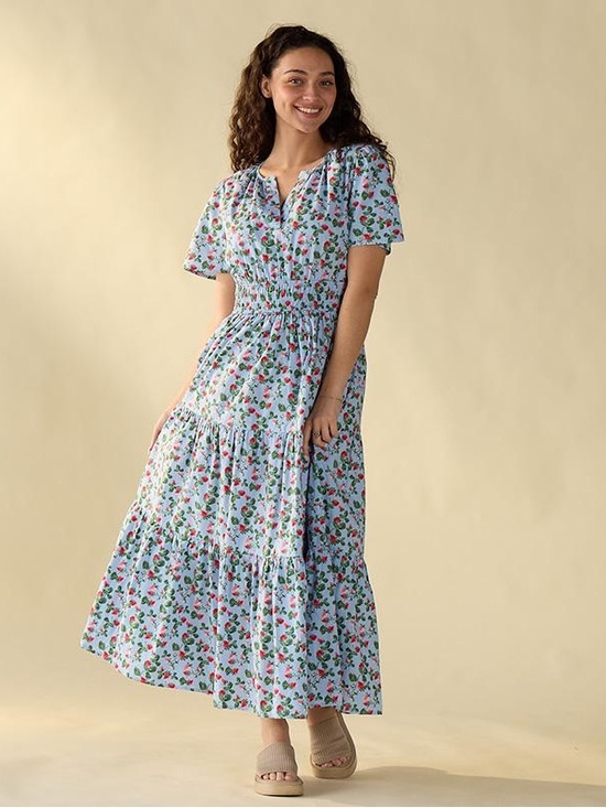 Kate & Sam Dresses & Skirts - Cracker Barrel Strawberry Maxi Dress similar to Maeve Somerset Anthropologie